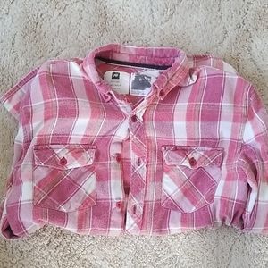 Analog flannel button shirt